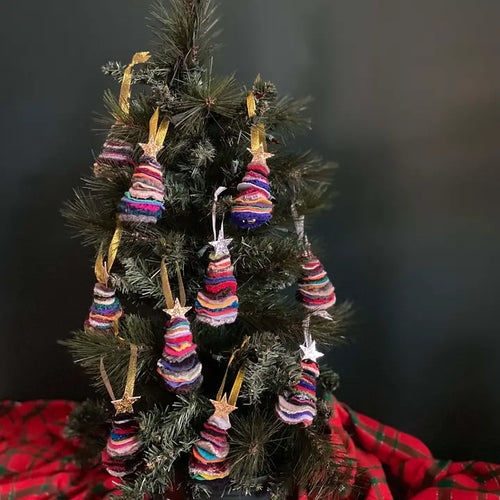 Felted Wool Christmas Tree Ornament