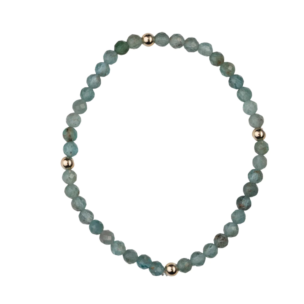 Apatite 14k Gold Bracelet