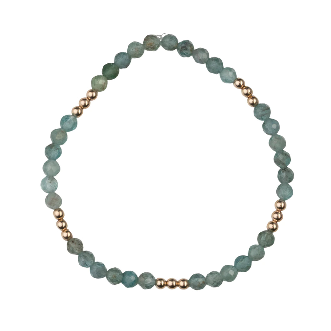 Apatite 14k Gold Bracelet
