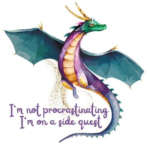 I'm Not Procrastinating I'm on a Side Quest Sticker