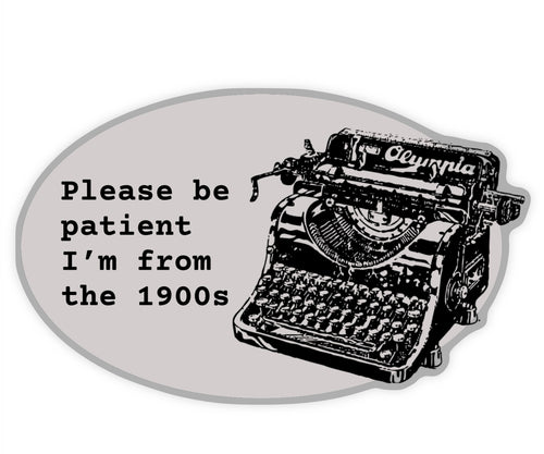 Please Be Patient I'm from the 1990s - Oval Sticker