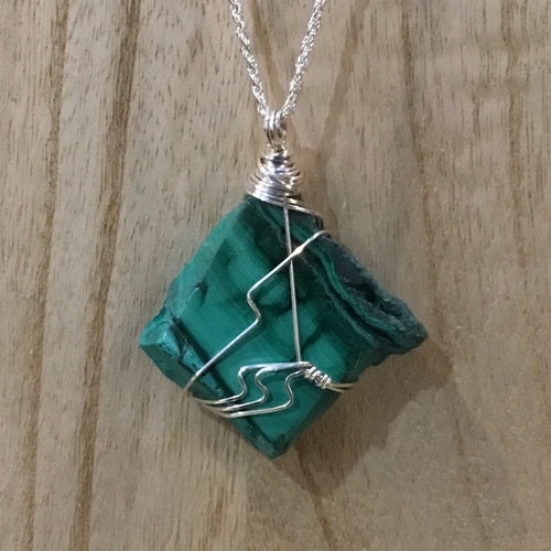 Large Malachite Pendant