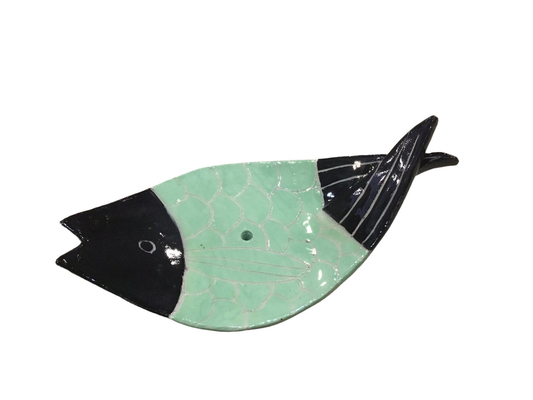 Fish spoon rests soap dish