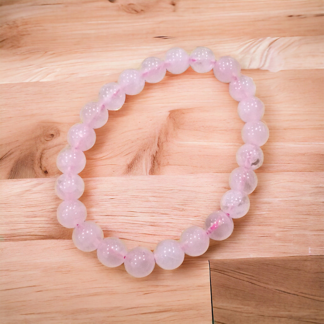 Rose Quartz Bracelet--8 mm