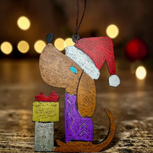 Dog Santa Ornament