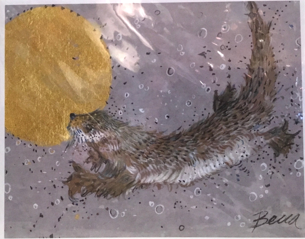 Otter gold moon