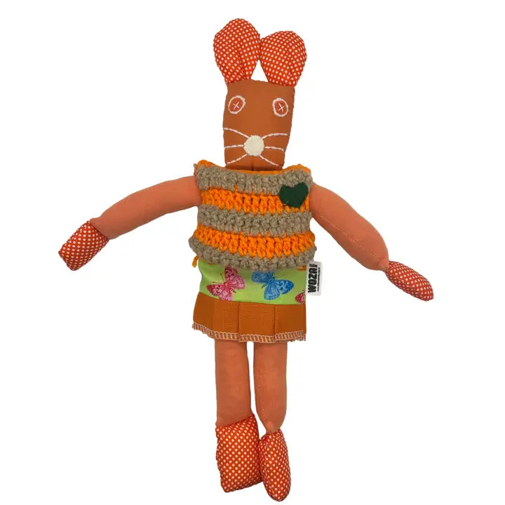 Handcrafted Small Bunnykat - Carrot Top Round