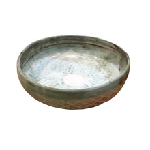 Large Patinated Copper Bowl