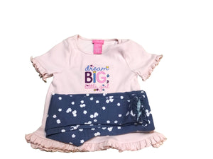 Size 4 2PC " Dream big little girl"