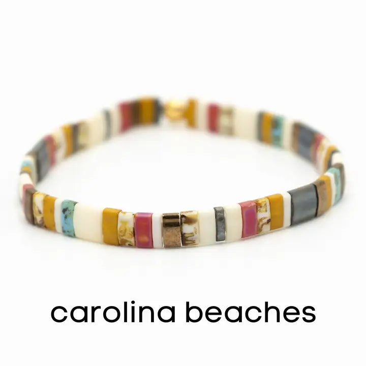 Carolina Beaches - Tila Bead Bracelets