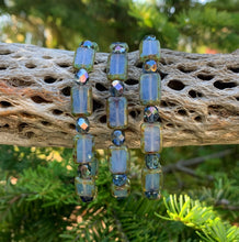 Rectangle Glass Elastic Bracelet