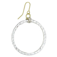 Simple Circle Textured Circle Earrings