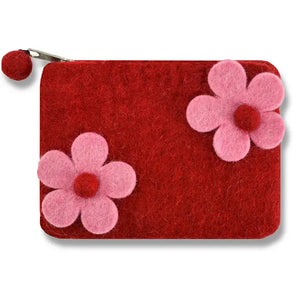 Two Flowers Coin Purse