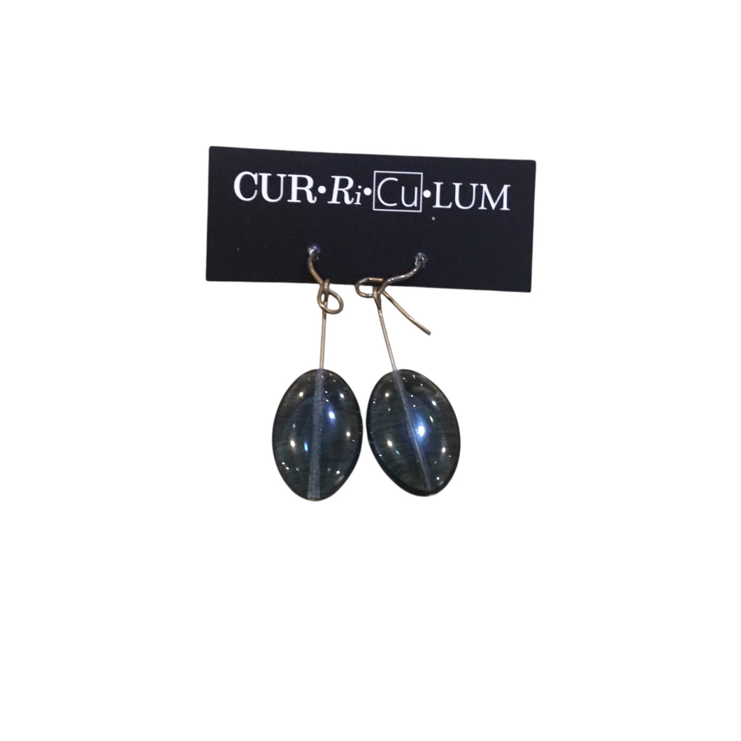 Sky Blue Czech Glass Earrings