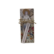Small Wood Block Angel " Your heart knows the way.."