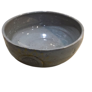 Grey & Yellow Sunflower Bowl