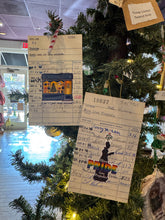 Vintage Library Checkout Card Ornament