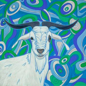 "Day Tripper" -- Goat Matted Print