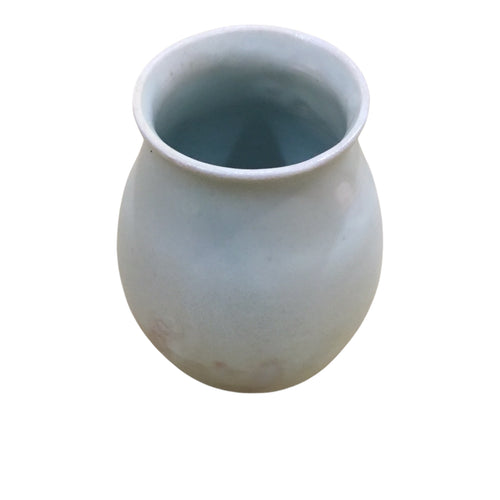 Porcelain Soda Fired Vase , Blue