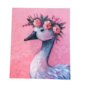 Goose with Flower Crown