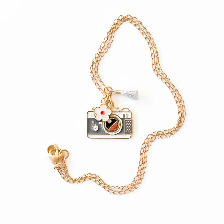 Kids Multicharm and Tassel Necklace - Camera