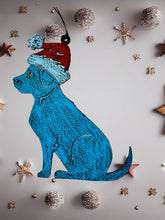 Dog Santa ornament
