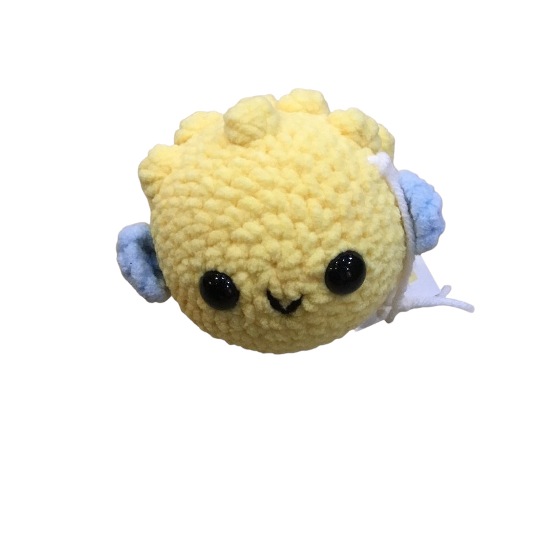 Fish-Yellow With Blue Fins