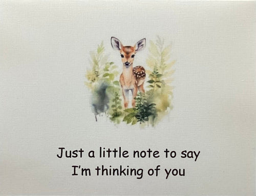 Just a Little Note Notecards - Fawn