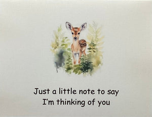 Just a Little Note Notecards - Fawn