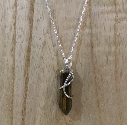 Tiger Eye Point Pendant