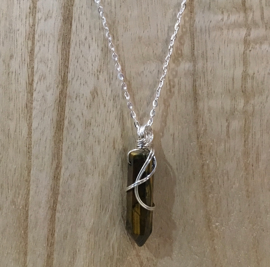 Tiger Eye Point Pendant