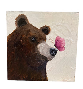 Bear with Pink Butterfly