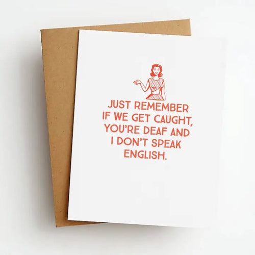 Deaf Funny Everyday Card