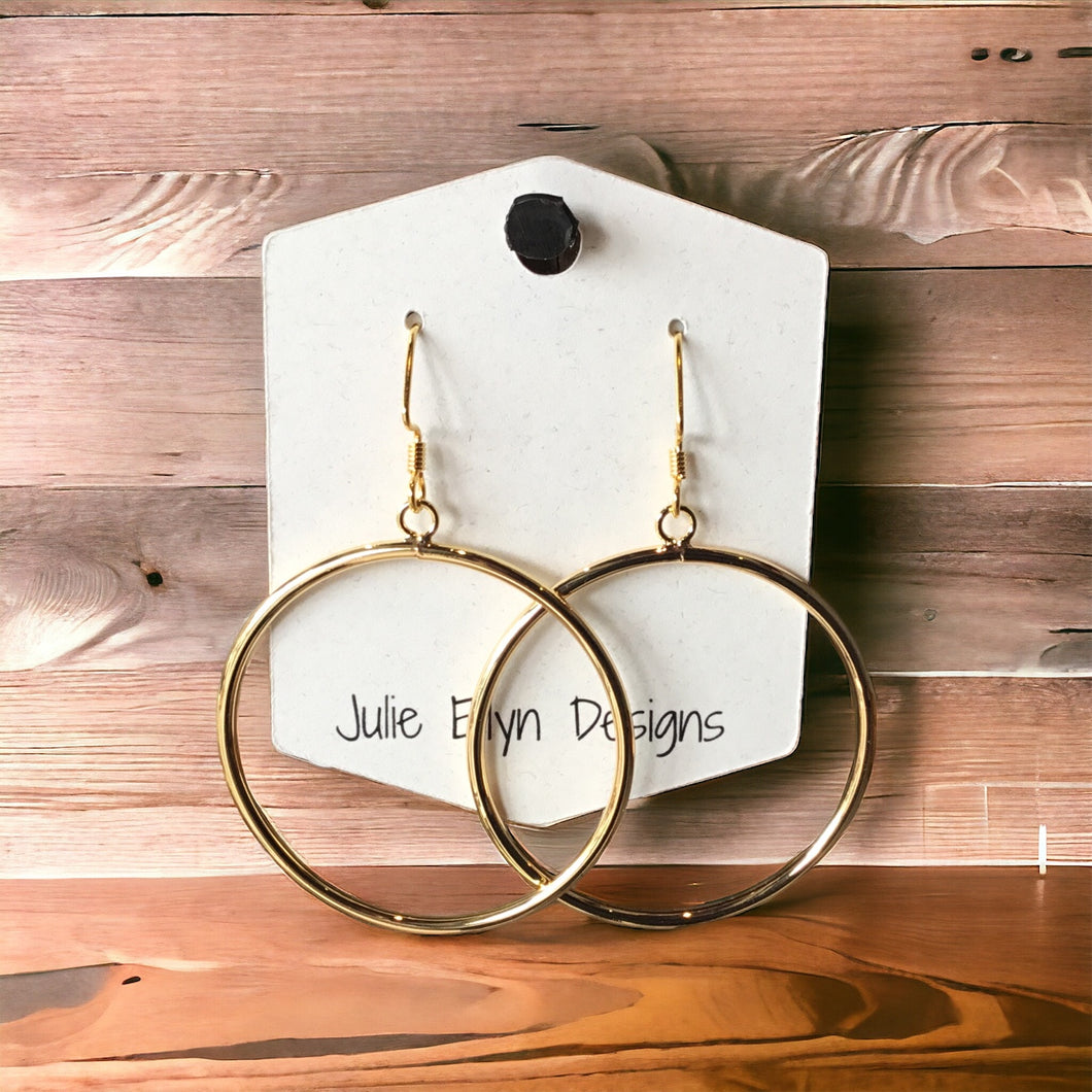 Large Gold Hoop Earrings