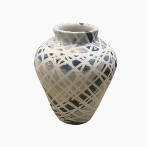 Caffeinated Spider Pale Two-Tone Aqua Vase