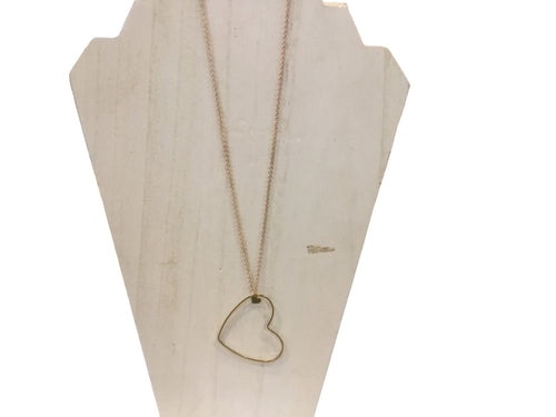 Brass Hearts Midi Pendant