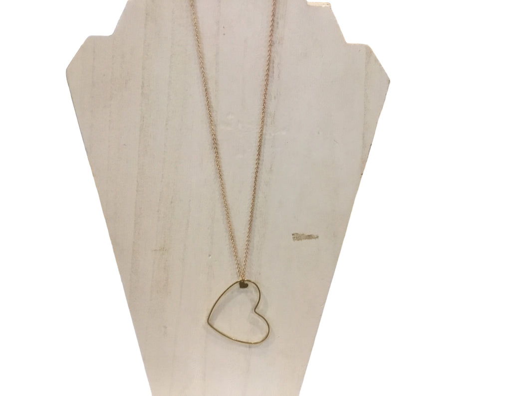 Brass Hearts Midi Pendant