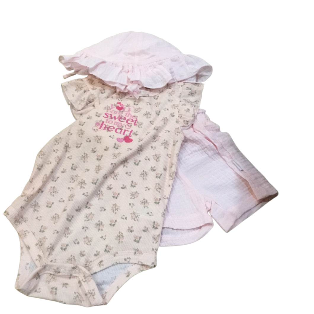12-18 Months  - You Are Sweet To My Heart 3pc Outfit