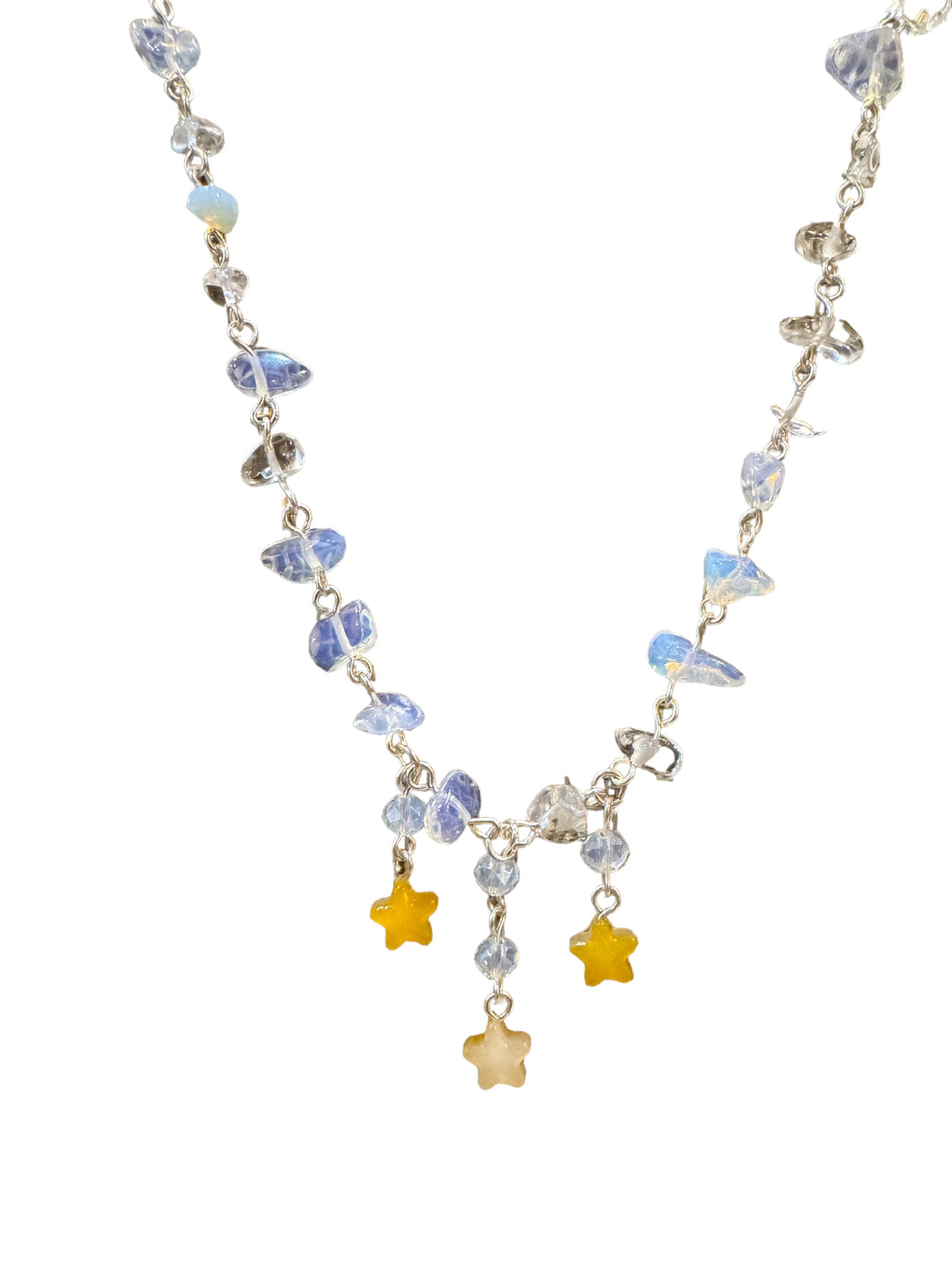 Opalite Chip Stardrop Necklace