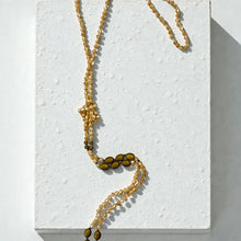 Multiple Style 55" Open Lariat Necklace in Butterscotch