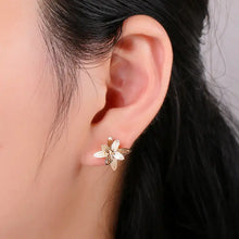 Dainty Gold Filled Blooming Flower Studs