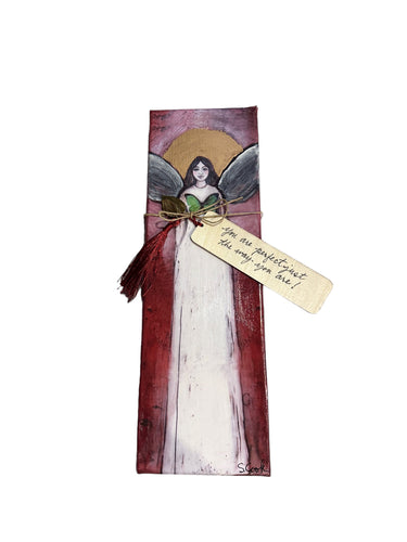 Canvas Angel with Bookmark 