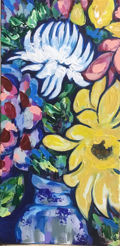 Blue and Yellow Blooms