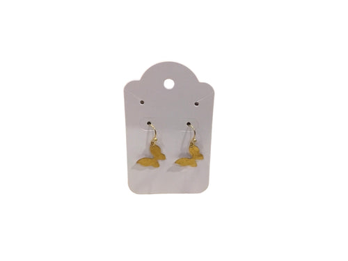 Brass Butterfly Mini Earrings
