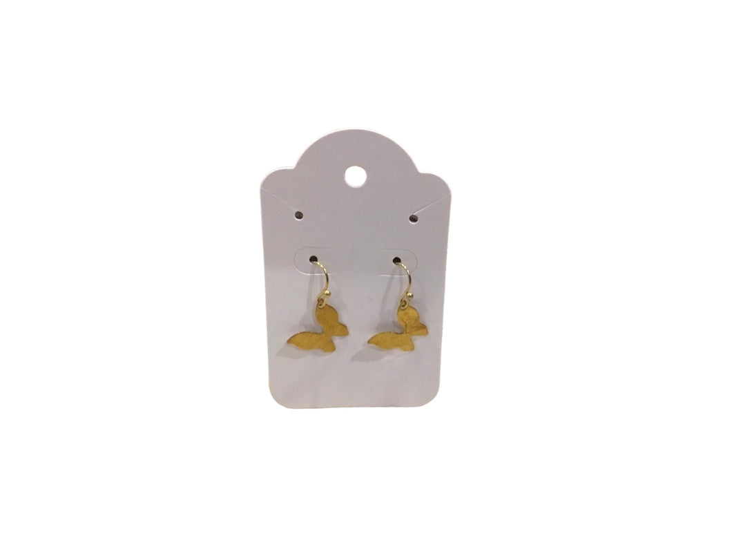 Brass Butterfly Mini Earrings