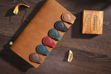 Leather Magnetic Bookmark - Purple