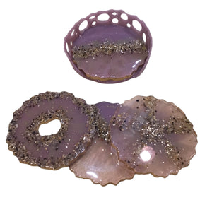 Coaster Set - Purple