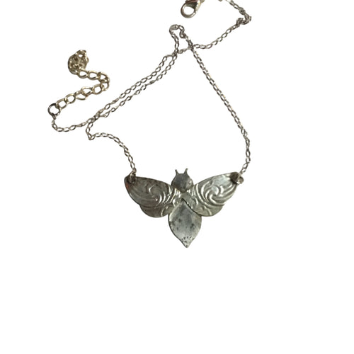 Silver Bee Necklace
