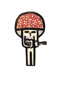 Tall Mushroom with Guitar