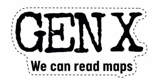 Gen X - We Can Read Maps Sticker